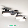 Накладний світильник ML483-3 чорний Ardero під лампу GХ53 стельова люстра 600х103х64мм, фото 2