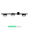 Накладний світильник ML483-3 чорний Ardero під лампу GХ53 стельова люстра 600х103х64мм, фото 5