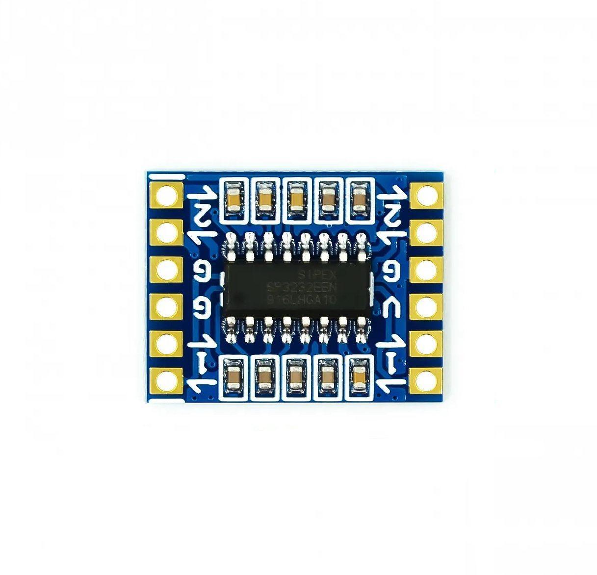 Модуль послідовного порту RS232 → TTL модуль SP3232, 2 канали, 20,7×16 мм