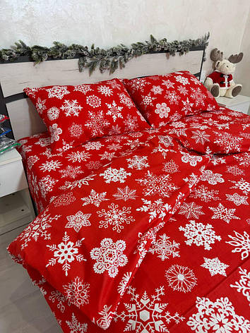 Новорічний комплект постільної білизни Півтораспальний, фото 1
