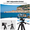 Універсальний легкий штатив (148 см) SmallRig CT-03 4687 (з тримачем під смартфон), фото 7