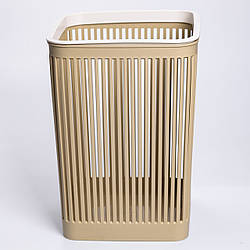 Кошик для сміття пластиковий в офіс для паперу 22×22×30 (см) кошик під сміття 8 (л) відро для сміття Коричневий HP-45-9OL