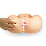 Реалістичний мастурбатор торс вагіна та анус Feel Me Bare Spread Pussy&Ass Masturbator, фото 4