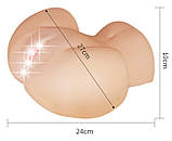 Реалістичний мастурбатор торс вагіна та анус Feel Me Bare Spread Pussy&Ass Masturbator, фото 6