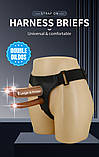 Реалістичний порожнистий страпон для чоловіків Pretty Love Harness Briefs Strap On Kearen, фото 2