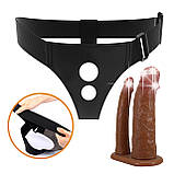 Реалістичний порожнистий страпон для чоловіків Pretty Love Harness Briefs Strap On Kearen, фото 5