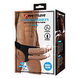 Реалістичний порожнистий страпон для чоловіків Pretty Love Harness Briefs Strap On Kearen, фото 10