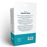 Реалістичний силіконовий фалоімітатор на присосці Erospace Natural Play Silicone Dildo D4, 21 см, фото 10