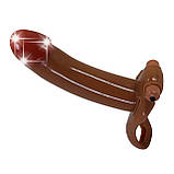 Реалістичний порожнистий страпон з 10 режимами вібрації Pretty Love Harness Briefs Strap On Bradden, фото 4