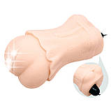 Мастурбатор у формі вагіни з мультишвидкісною вібрацією Crazy Bull Vagina Masturbator Flesh, фото 3