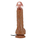 Реалістичний вигнутий вібратор на присосці Beautiful Encounter Buraq Vibrator Latin, фото 6