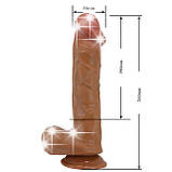 Реалістичний вигнутий вібратор на присосці Beautiful Encounter Buraq Vibrator Latin, фото 8