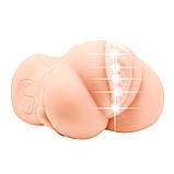 Мастурбатор у формі вагіни з мультишвидкісною вібрацією Crazy Bull Vagina Masturbator Flesh, фото 5