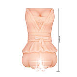 Мастурбатор у формі вагіни з мультишвидкісною вібрацією Crazy Bull Vagina Masturbator Flesh, фото 6