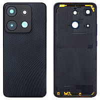 Задня кришка Infinix Smart 7 X6515 (чорна оригінал Китай зі склом камери)