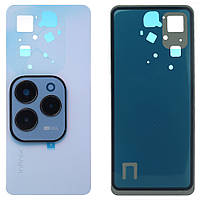 Задня кришка Infinix Hot 40 X6836 (синя оригінал Китай зі склом камери)