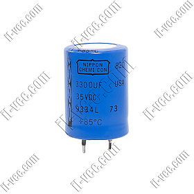 Конденсатор Nippon Chemi-Con 82D332M035HB5D, 3300uf 35VDC