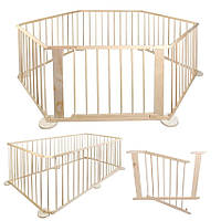 Манеж дерев'яний (6 панелей)