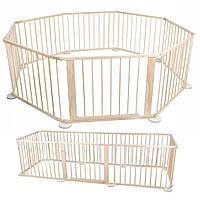 Манеж дерев'яний (8 панелей)