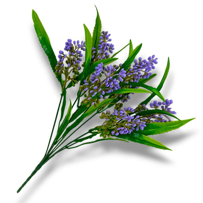 Штучні квіти букет лаванда кольорова, 36см, фото 1