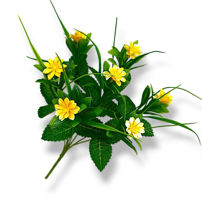 Штучні квіти букет пластикові хризантемки, 36см, фото 1