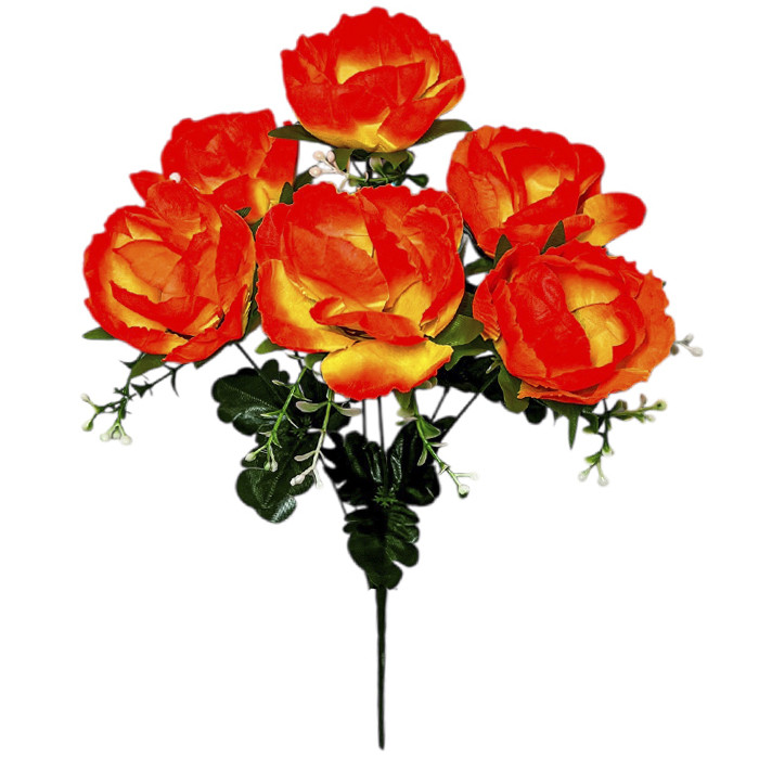 Штучні квіти букет півонії 6 голів, 40см, фото 1