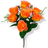 Штучні квіти букет троянда Парижанка 7 голів, 44см, фото 2