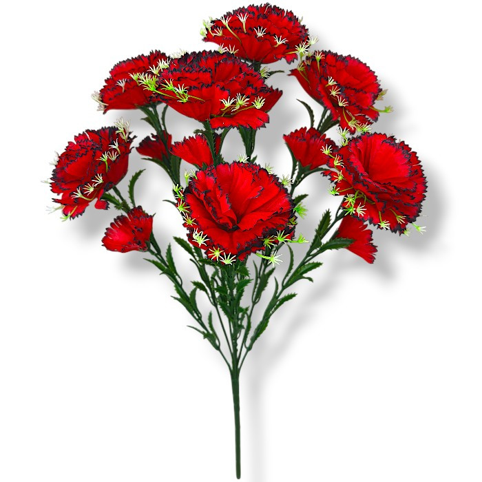 Штучні квіти букет гвоздики Оскар, 55см, фото 1
