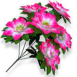 Штучні квіти букет далії зірки на підставці, 62см, фото 2
