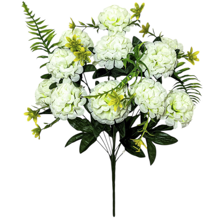 Штучні квіти букет хризантем Balloon шампань, 50см, фото 1