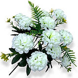 Штучні квіти букет хризантем Balloon шампань, 50см, фото 2