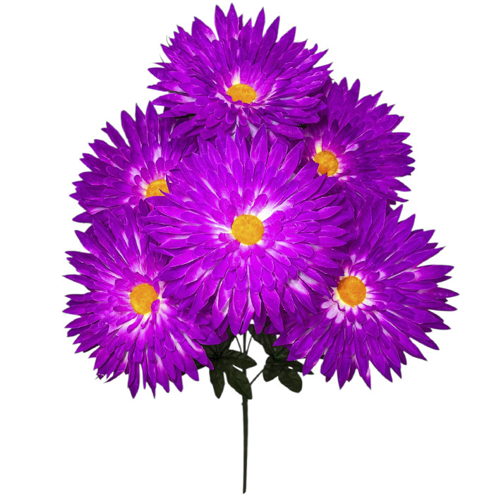 Штучні квіти букет хризантеми Зеніт, 75см, фото 1