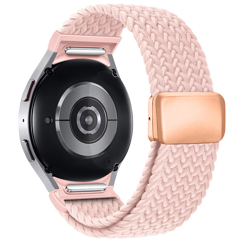 Ремінець Nylon ArmorStandart Braided Solo Loop для Samsung Watch 7 / FE / 6 / 6 Classic / 5 / 5 Pro / 4 / 4 Classic Rose Gold