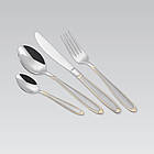 Набір столових приборів Maestro золото 24 предмети (1515G-24-MR)