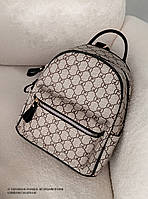 Женский рюкзак в Гуччи стиле | Городской повседневный рюкзачок | Стильный мини рюкзак эко-кожа | Рюкзак для прогулок