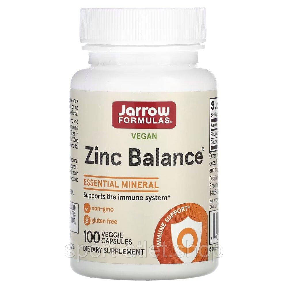 Вітаміни та мінерали Jarrow Formulas Zinc Balance, 100 капсул, фото 1
