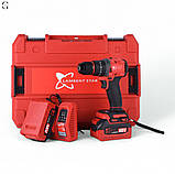 Шуруповерт Безщітковий + 2 АКБ 2Ah + Металевий патрон LAMBENT STAR 48V, фото 4