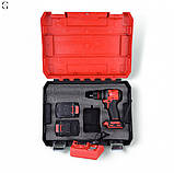 Шуруповерт Безщітковий + 2 АКБ 2Ah + Металевий патрон LAMBENT STAR 48V, фото 5