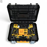 Набір інструментів DeWalt XR 36V 2в1 (шурупокрут + гайковерт, 2 аккумулятори, кейс), фото 3