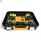 Набір інструментів DeWalt XR 36V 2в1 (шурупокрут + гайковерт, 2 аккумулятори, кейс), фото 4
