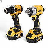 Набір інструментів DeWalt XR 36V 2в1 (шурупокрут + гайковерт, 2 аккумулятори, кейс), фото 8