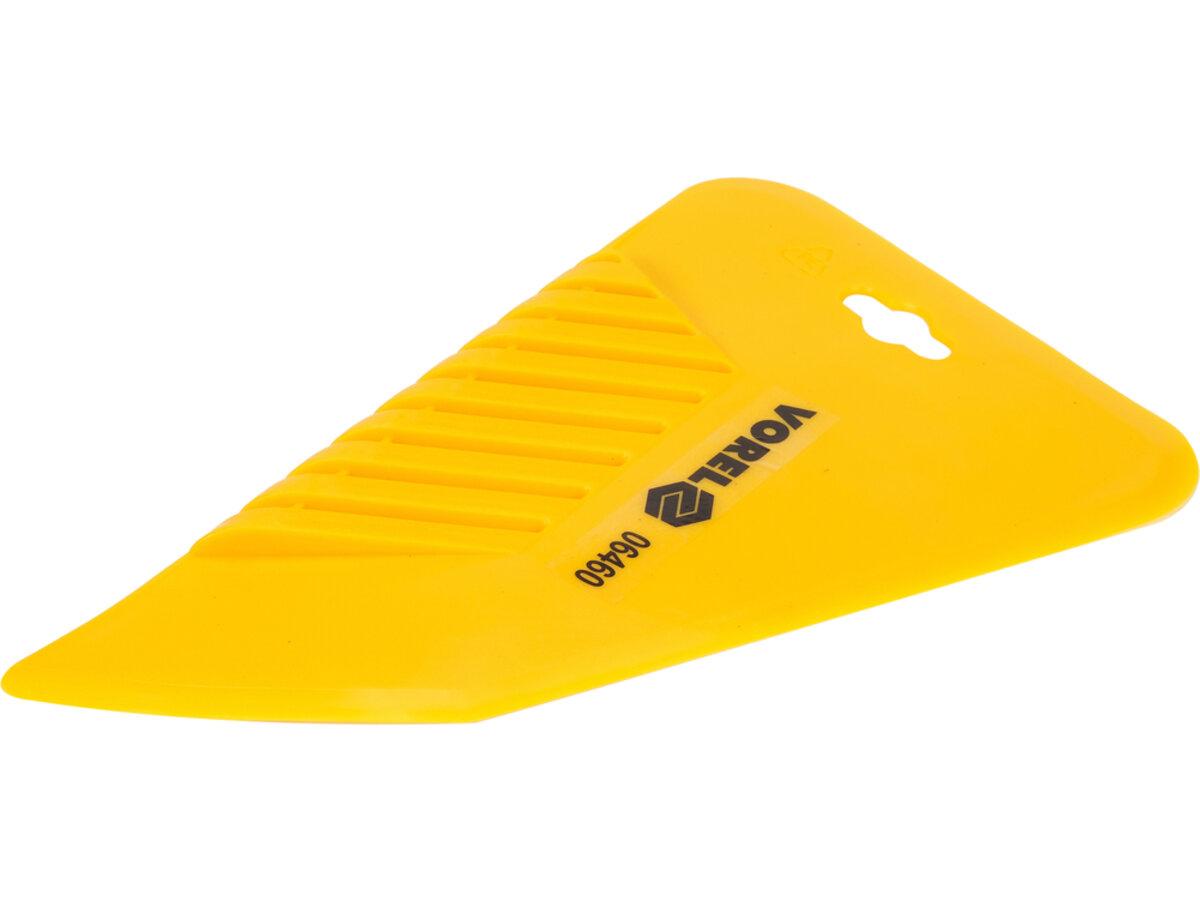 Шпатель РЕ для наклеювання шпалер VOREL 280х 165х 3-4 мм [12/120]