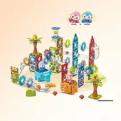 Магнітний конструктор 1101 (12/2) 151 елемент, в коробці