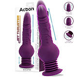 Вібратор для жінок, вібростимулятор Booster Ultra Jet Thruster з телескопічним рухом і присоском, фото 2