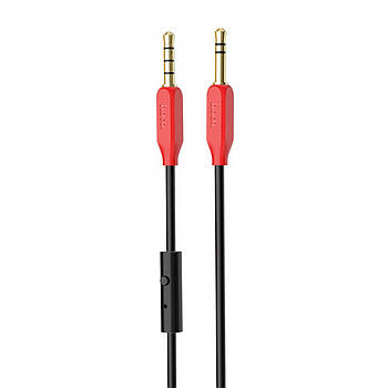 Кабель Hoco UPA12 AUX audio cable ( with mic ) Red
