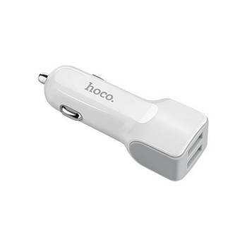АЗП Hoco Z23 grand style dual-port car charger 2USB 2.4A White