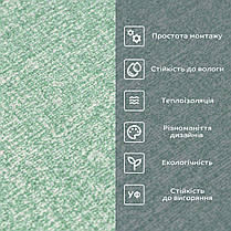 Самоклеючі шпалери 2800х500х1,5мм Зелений з білим YM-11 (D) SW-00002019, фото 5