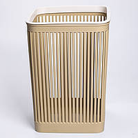 Кошик для сміття пластиковий в офіс для паперу 22×22×30 (см) кошик під сміття 8 (л) відро для сміття Коричневий HP-45-9OL