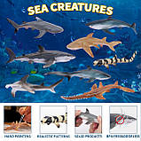 Розвиваючий набір міні фігурки Акули (8 шт) від Toymany, фото 5
