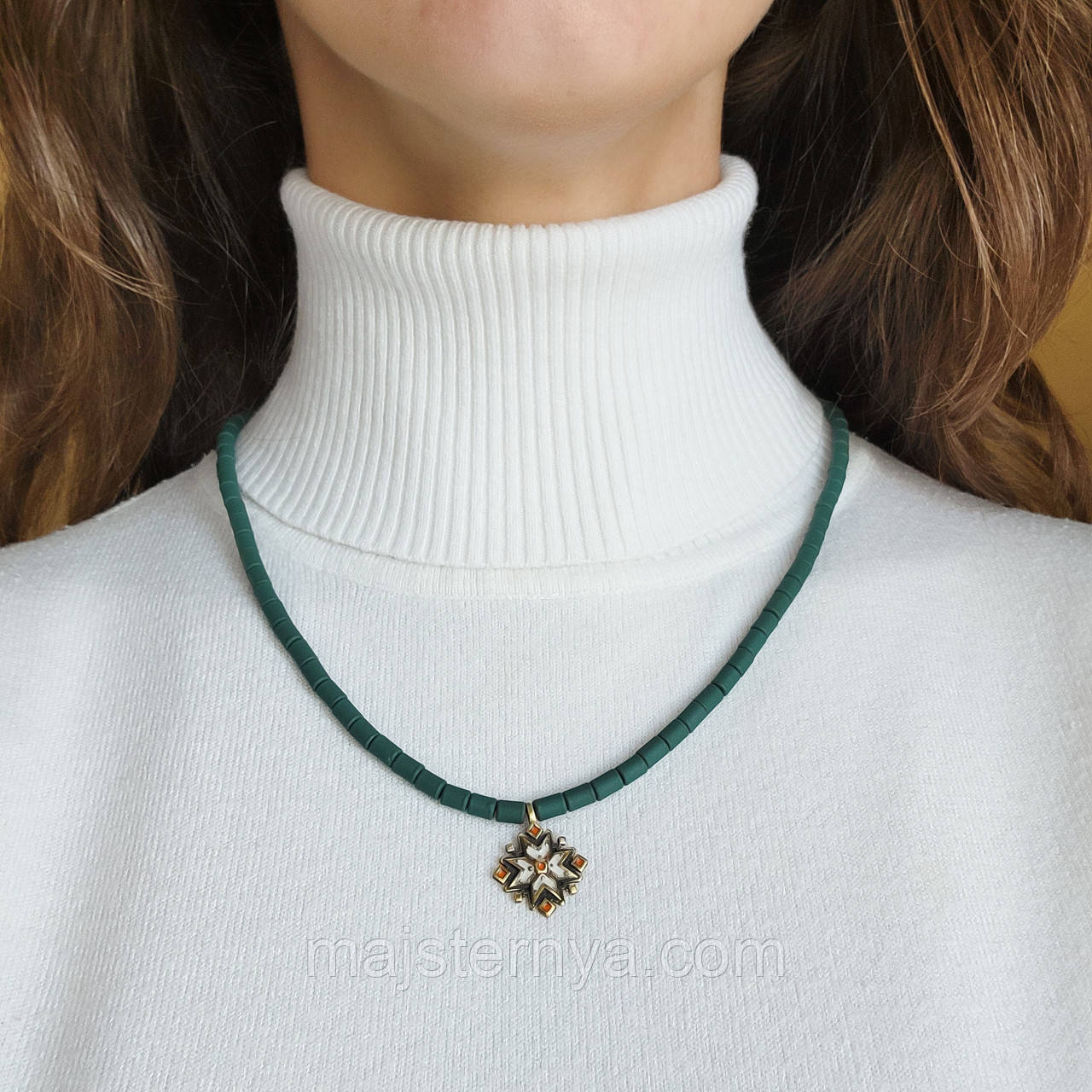 Керамічне намисто «Вифлиємська зірка», фото 1